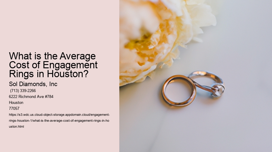 What is the Average Cost of Engagement Rings in Houston?