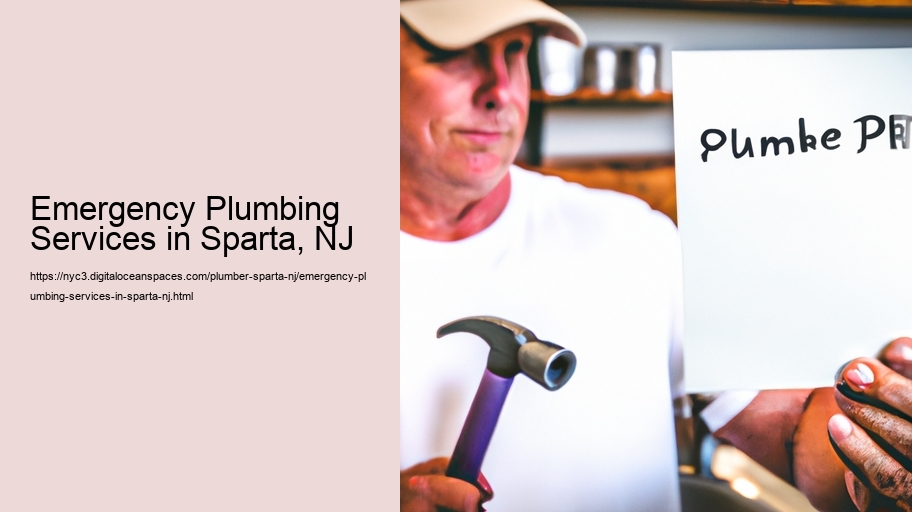 Emergency Plumbing Services in Sparta, NJ