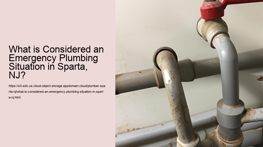 What is Considered an Emergency Plumbing Situation in Sparta, NJ?