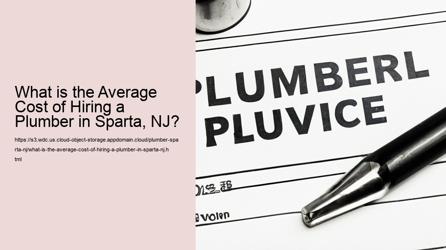 What is the Average Cost of Hiring a Plumber in Sparta, NJ?