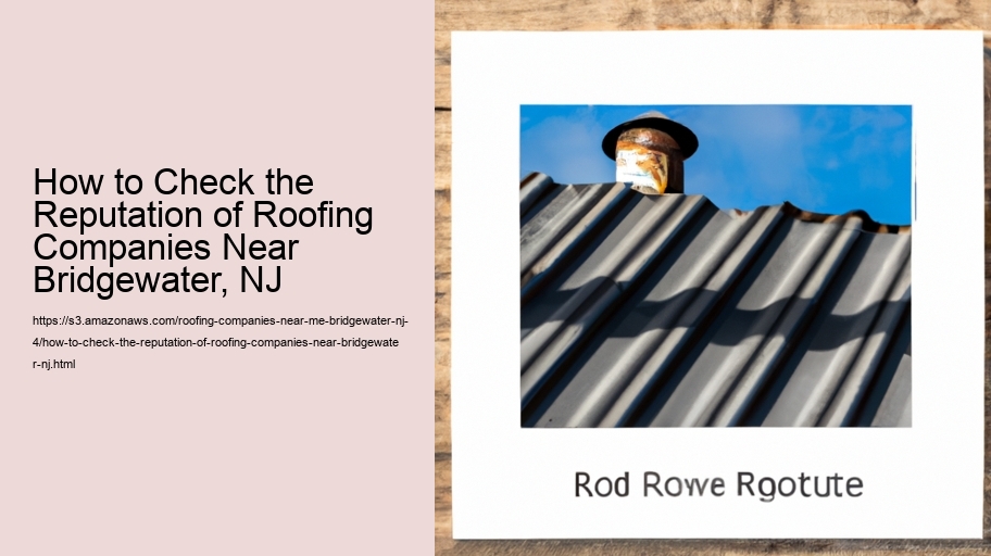 How to Check the Reputation of Roofing Companies Near Bridgewater, NJ 