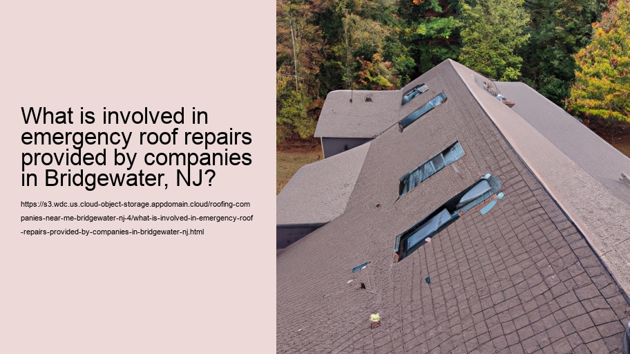 What is involved in emergency roof repairs provided by companies in Bridgewater, NJ? 
