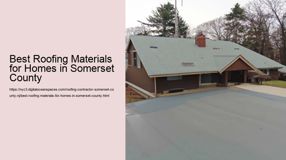 Best Roofing Materials for Homes in Somerset County