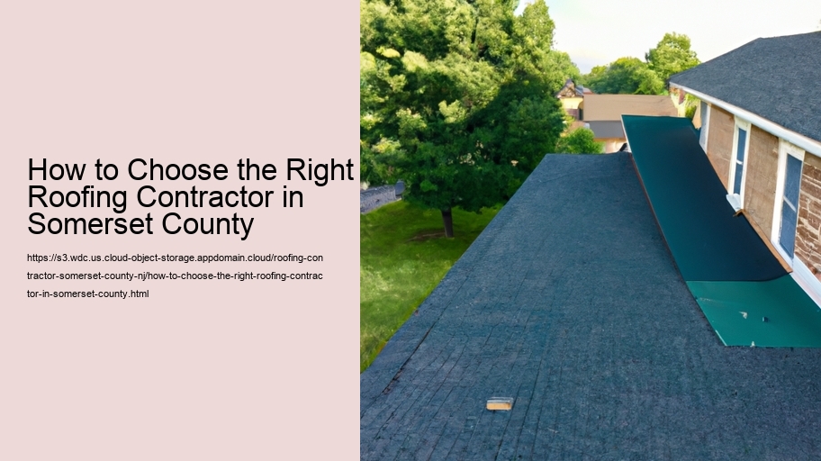 How to Choose the Right Roofing Contractor in Somerset County