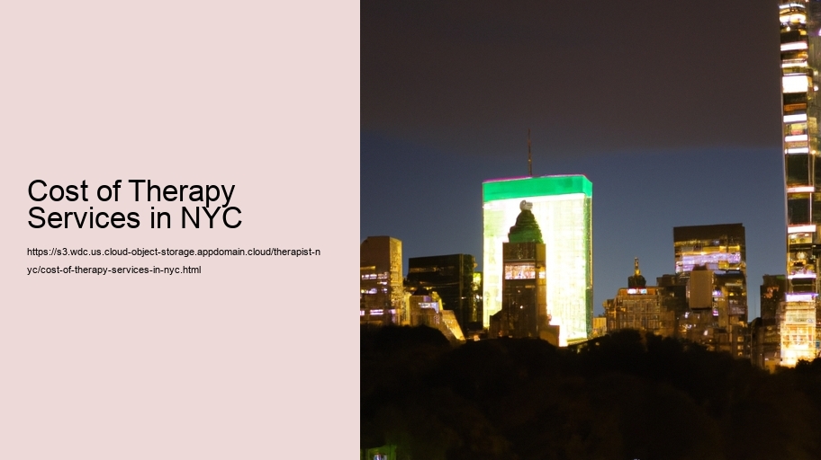 Cost of Therapy Services in NYC